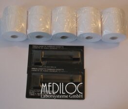 5 Druckerrollen + 2 Farbb&auml;nder &ndash; AESAT0602