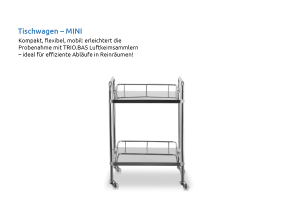 Mobiler Tischwagen für TRIO.BAS Luftkeimsammler...