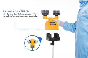 Stativhalterung für Luftkeimsammler  – TRIPOD