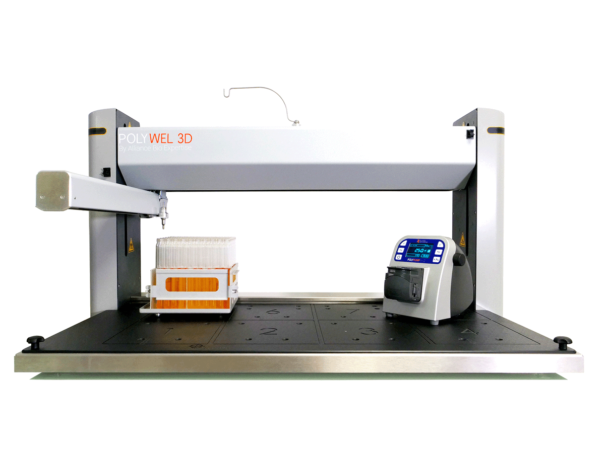 Automatisiertes Abfüllsystem POLYWEL 3D® für Laboranwendungen